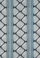 Thibaut F913250 AUSTIN Black and Mineral Blue Fabric
