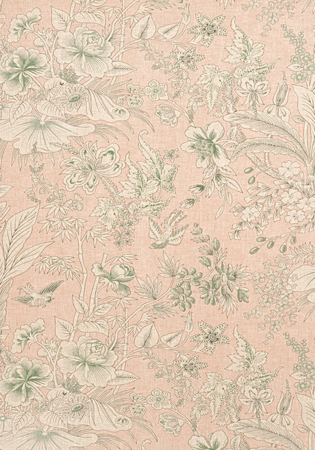 Thibaut F913600 ROSALIND Blush Fabric