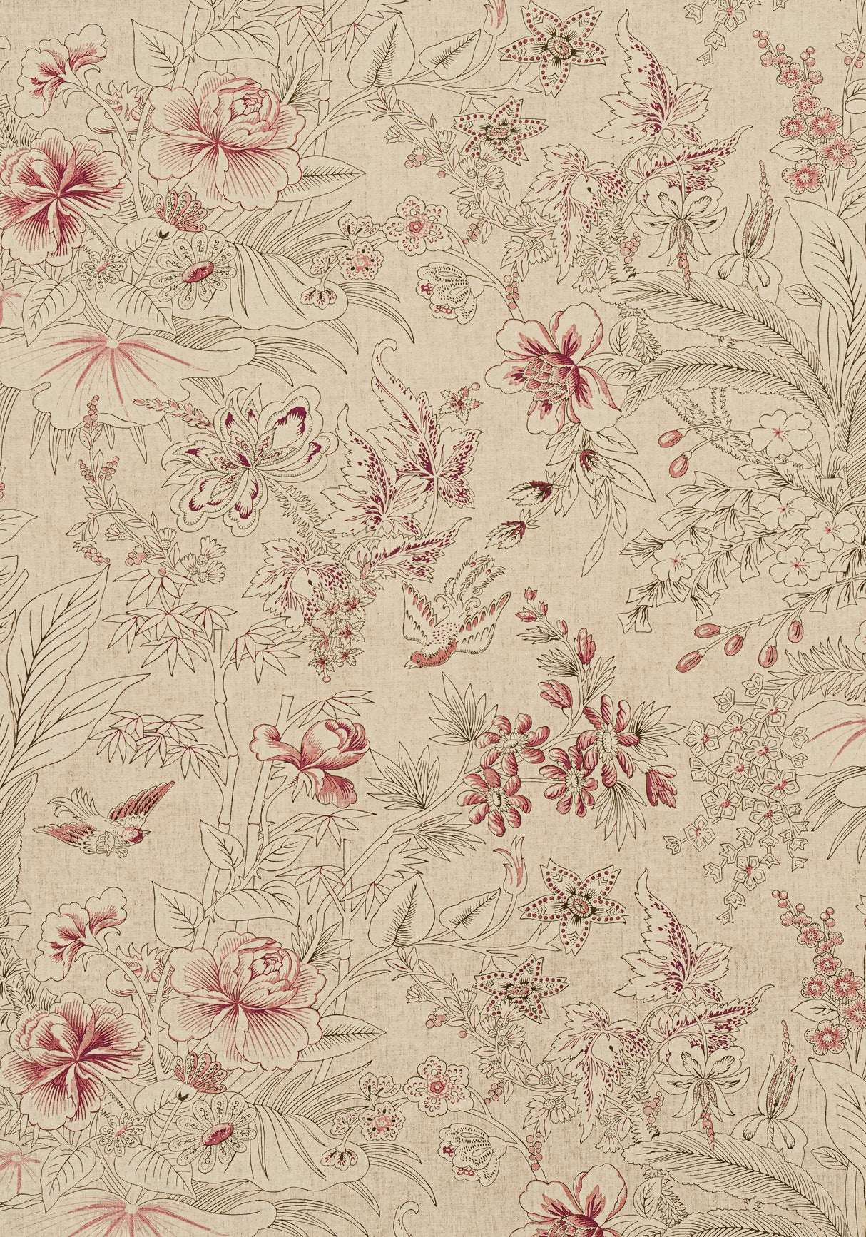 Thibaut F913601 ROSALIND Beige Fabric
