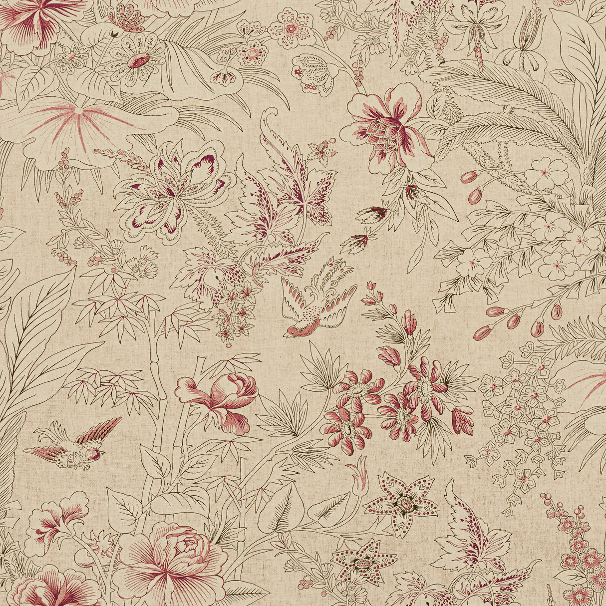 Thibaut F913601 ROSALIND Beige Fabric
