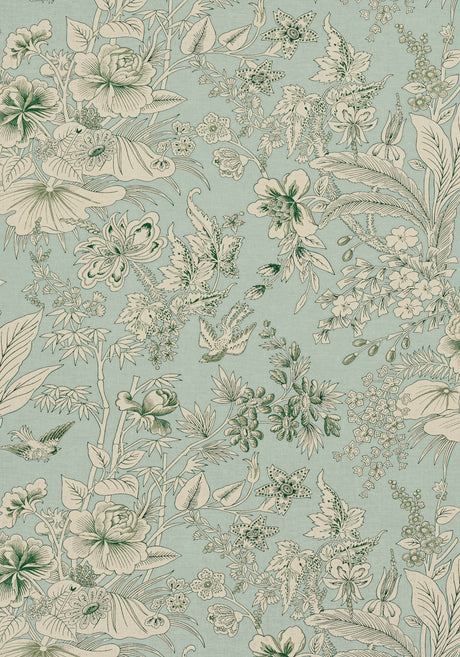 Thibaut F913603 ROSALIND Mist Fabric