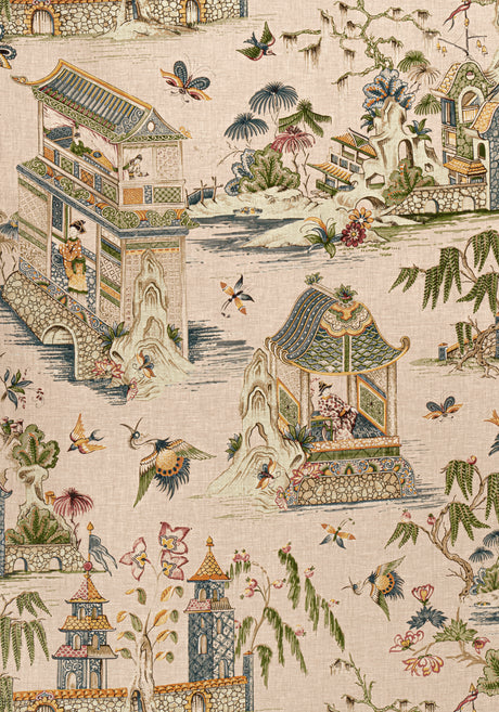 Thibaut F913616 GRAND PALACE Blush Fabric