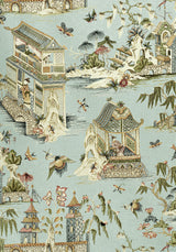Thibaut F913617 GRAND PALACE Mist Fabric