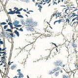 Thibaut F913619 KATSURA Blue and White Fabric
