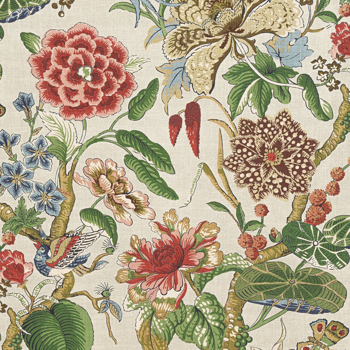 Thibaut F913657 HILL GARDEN Flax Fabric