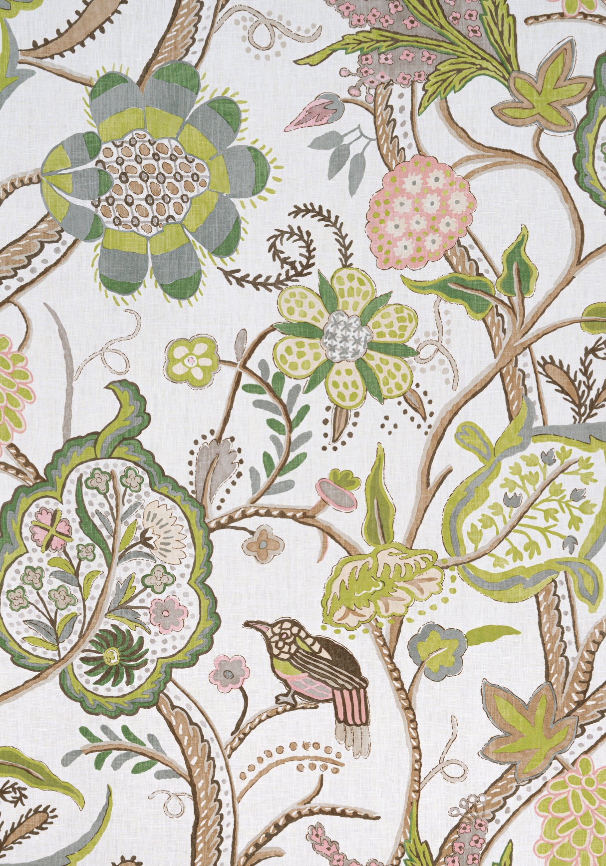 Thibaut F914306 WINDSOR Brown and Green Fabric