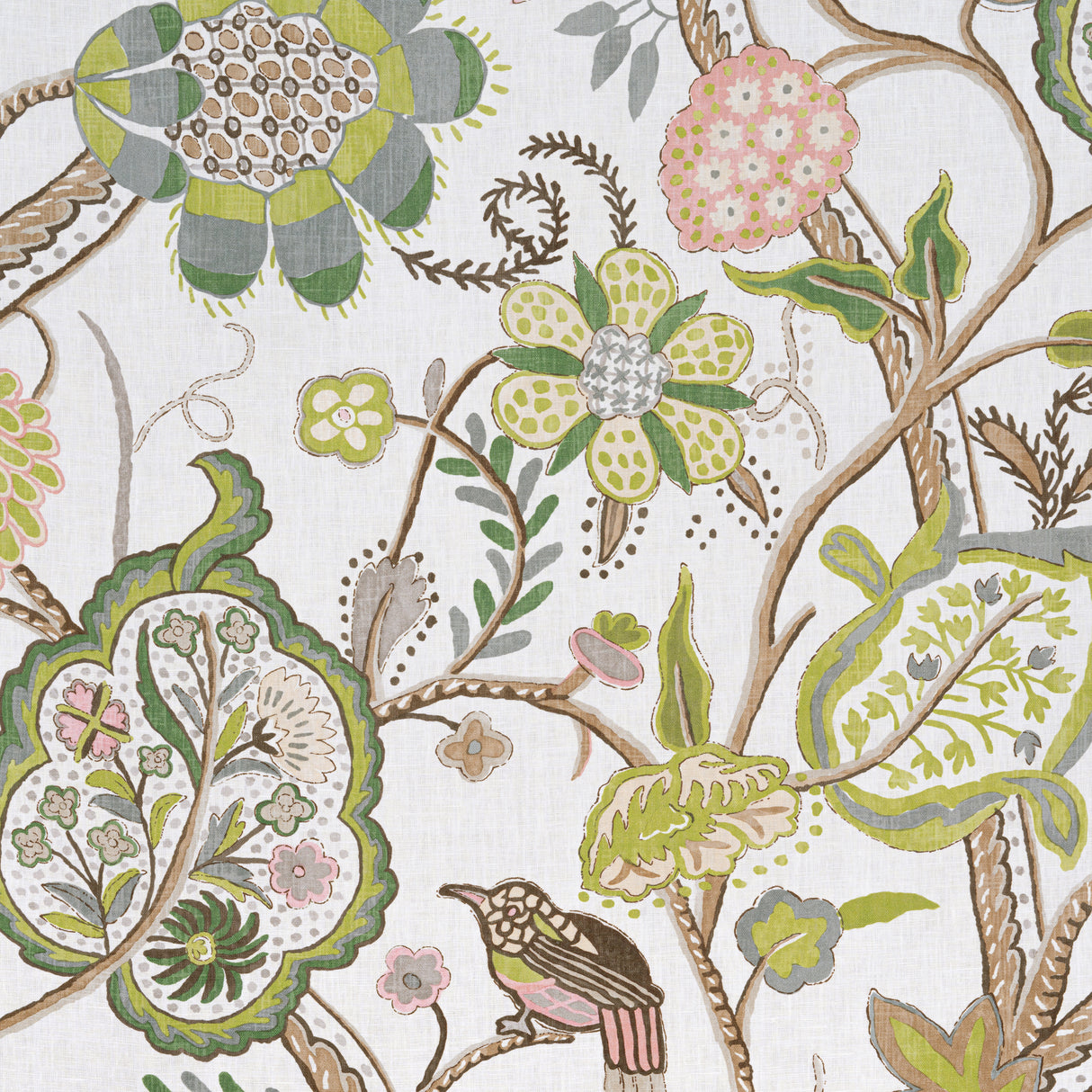 Thibaut F914306 WINDSOR Brown and Green Fabric