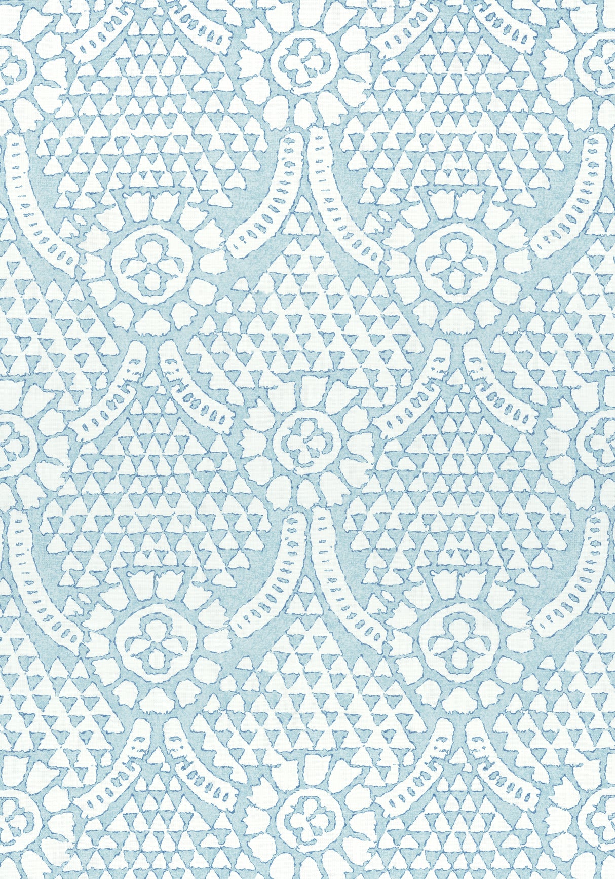 Thibaut F914320 CHAMOMILE Spa Blue Fabric