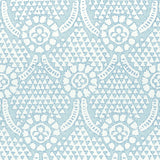 Thibaut F914320 CHAMOMILE Spa Blue Fabric