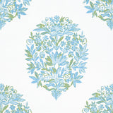 Thibaut F914323 RIDGEFIELD Green and Spa Blue Fabric