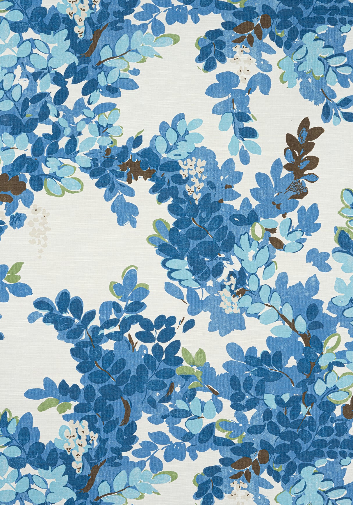 Thibaut F914330 CENTRAL PARK Blue and Green Fabric