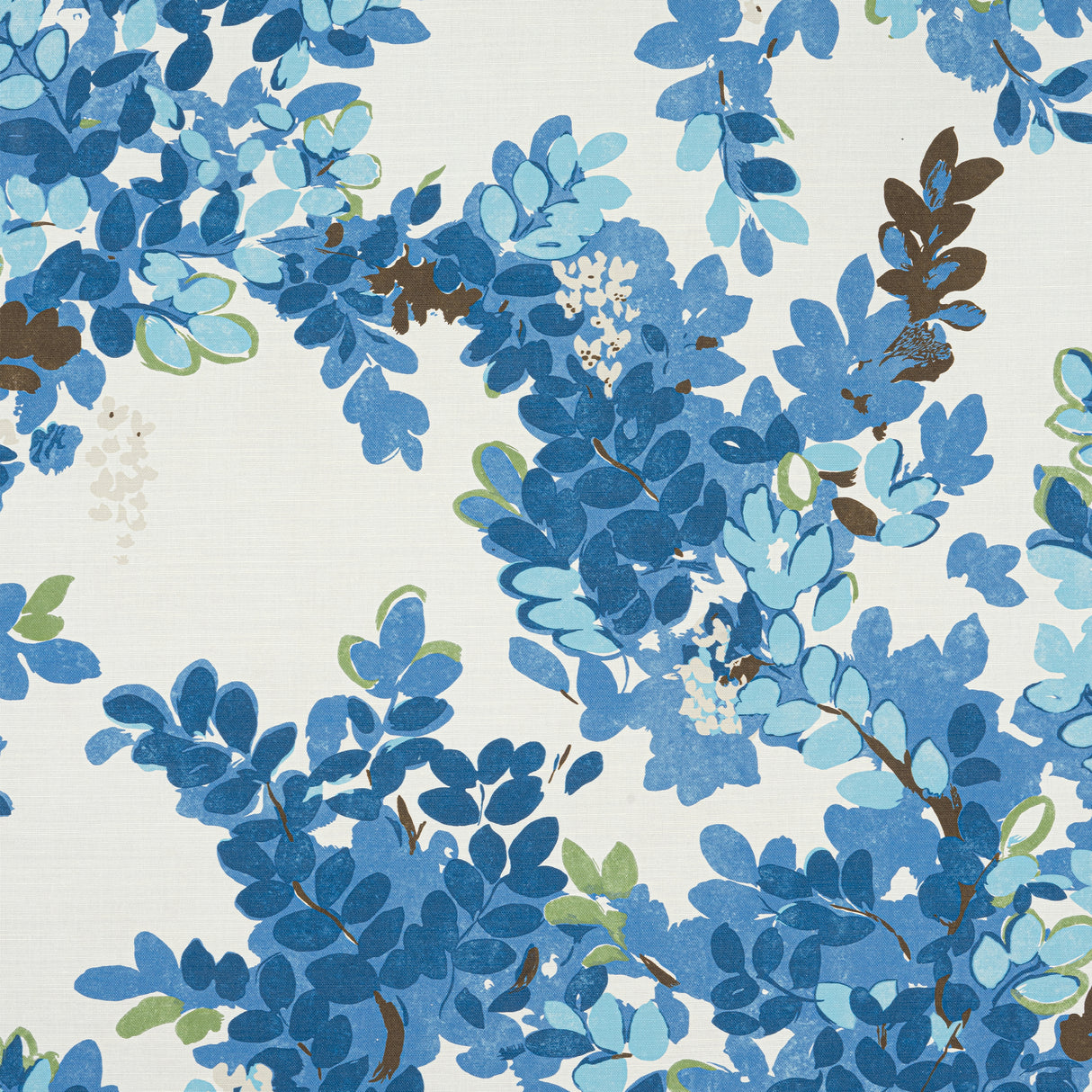 Thibaut F914330 CENTRAL PARK Blue and Green Fabric
