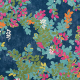 Thibaut F914331 CENTRAL PARK Navy and Pink Fabric