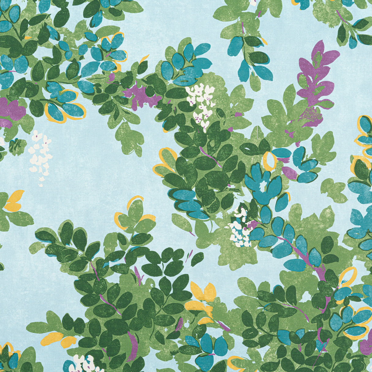 Thibaut F914334 CENTRAL PARK Sky Blue Fabric