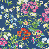 Thibaut F914337 SPRING GARDEN Navy Fabric