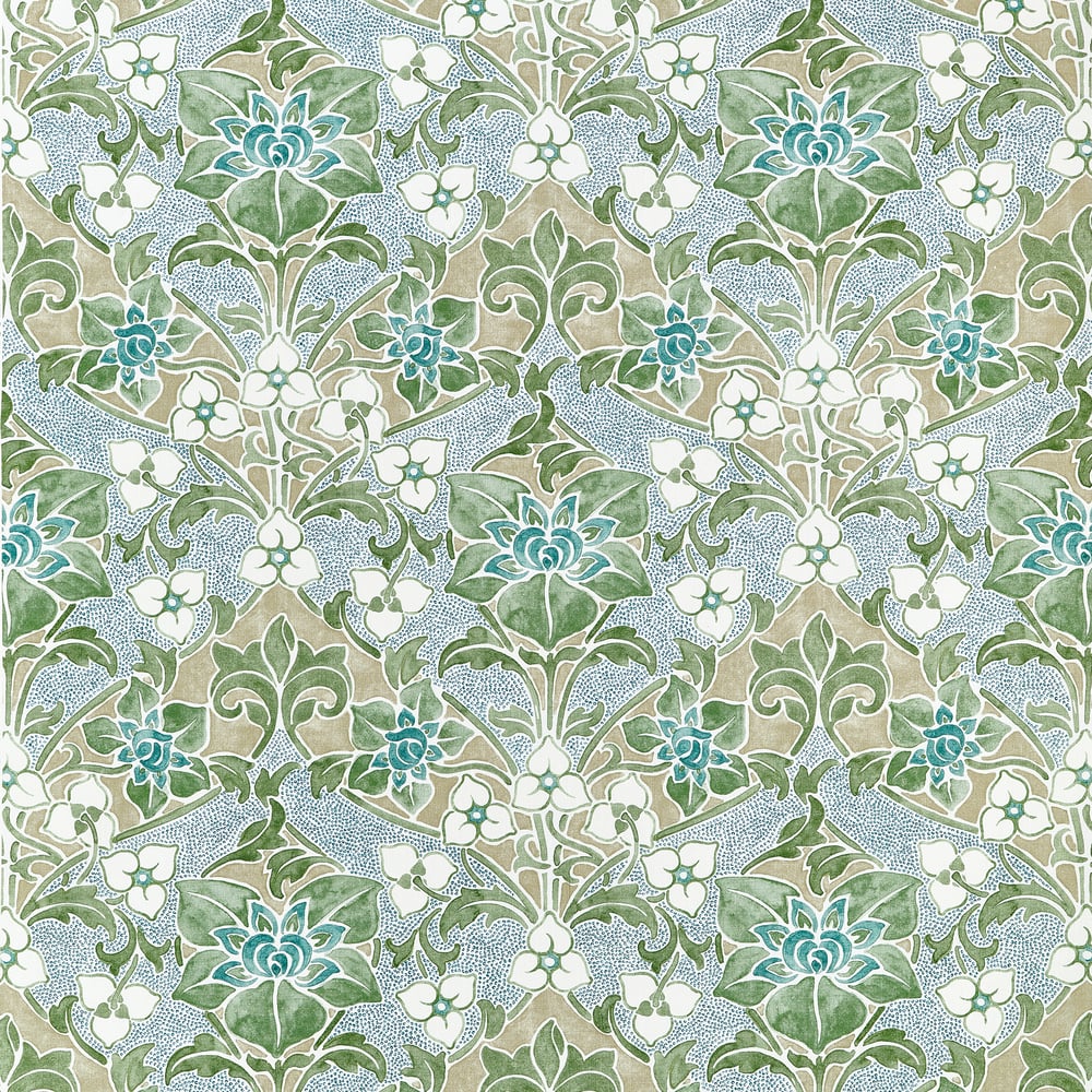Thibaut WOODFORD F914600 in Sage Fabric - FAIRHAVEN FABRIC B