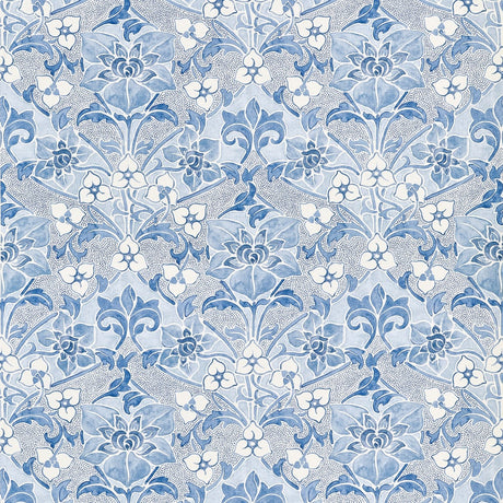 Thibaut WOODFORD F914602 in Blue Fabric - FAIRHAVEN FABRIC B
