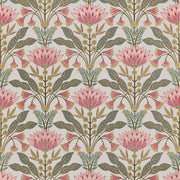 Thibaut LOTUS F914606 in Cranberry Fabric - FAIRHAVEN FABRIC