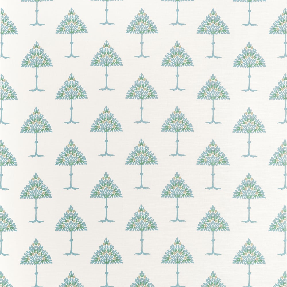 Thibaut MAY TREE F914613 in Spa Blue Fabric - FAIRHAVEN FABR