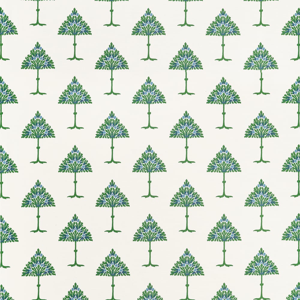Thibaut MAY TREE F914615 in Blue and Green Fabric - FAIRHAVE