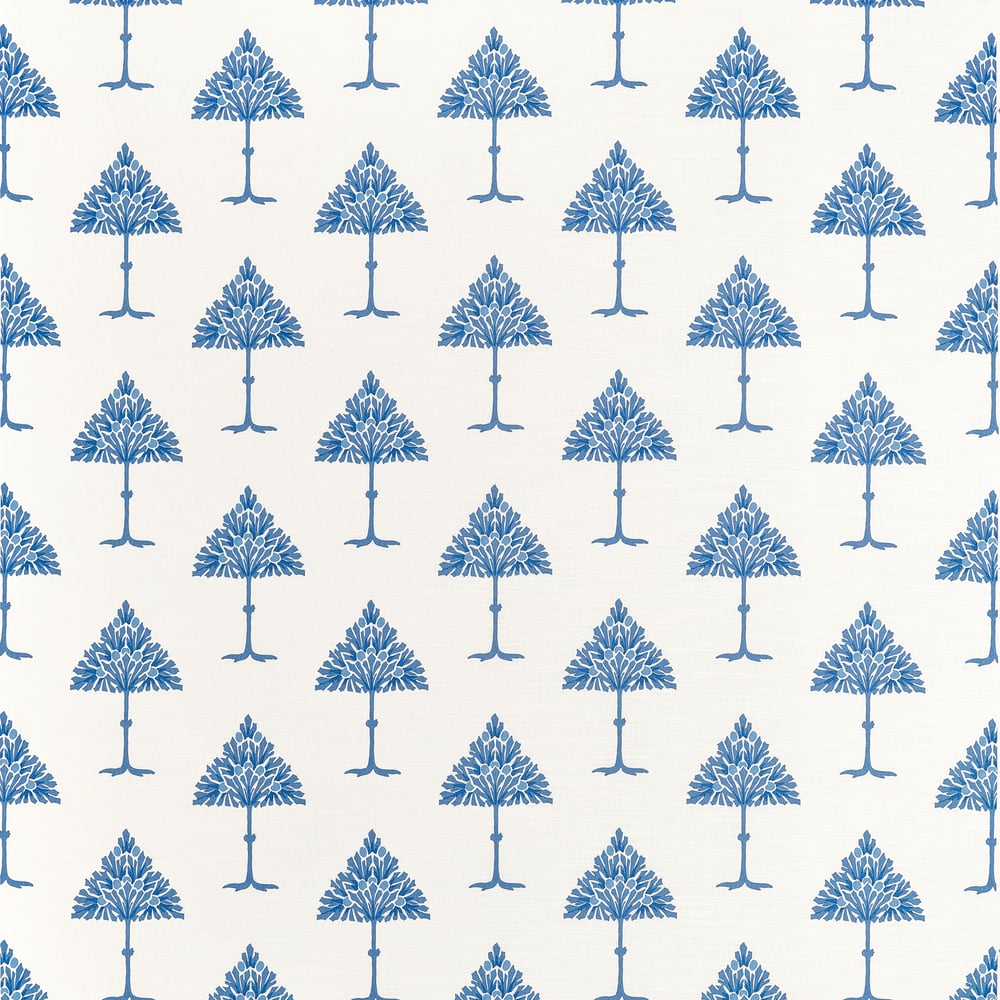 Thibaut MAY TREE F914616 in Blue and White Fabric - FAIRHAVE
