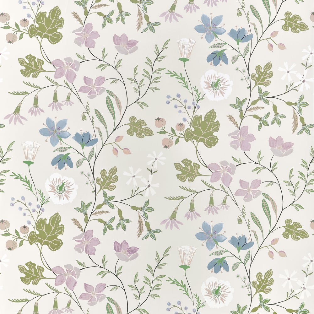 Thibaut BLOOM F914623 in Lilac Fabric - FAIRHAVEN FABRIC BOO