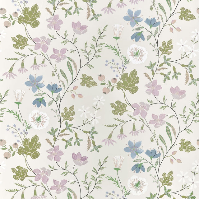 Thibaut BLOOM F914623 in Lilac Fabric - FAIRHAVEN FABRIC BOO