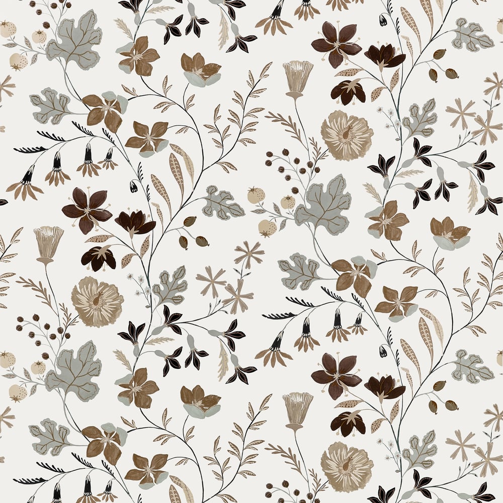 Thibaut BLOOM F914624 in Natural Fabric - FAIRHAVEN FABRIC B