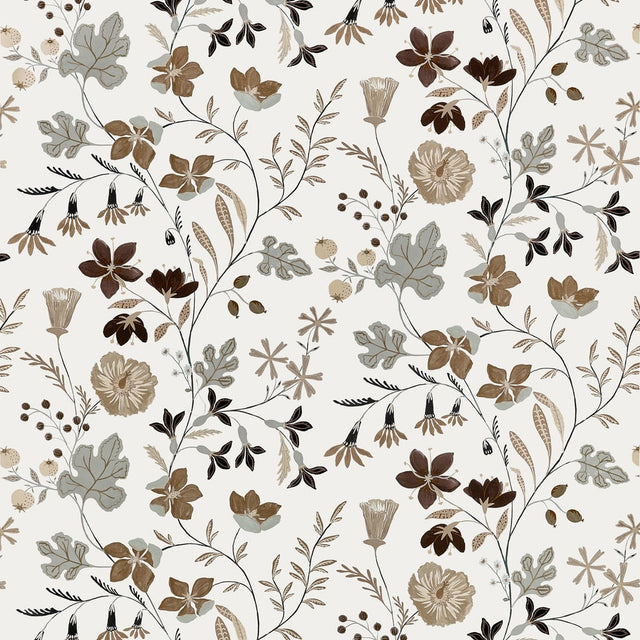 Thibaut BLOOM F914624 in Natural Fabric - FAIRHAVEN FABRIC B