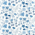 Thibaut BLOOM F914626 in Blue and White Fabric - FAIRHAVEN F
