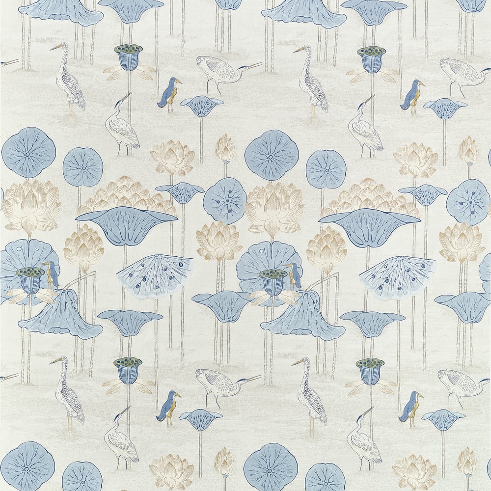 Thibaut MALEA F914636 in Blue and Beige Fabric - FAIRHAVEN F