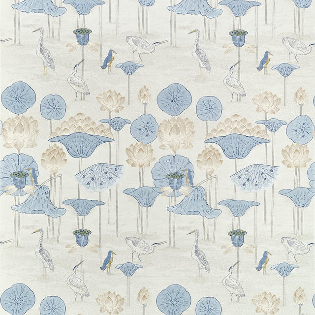 Thibaut MALEA F914636 in Blue and Beige Fabric - FAIRHAVEN F