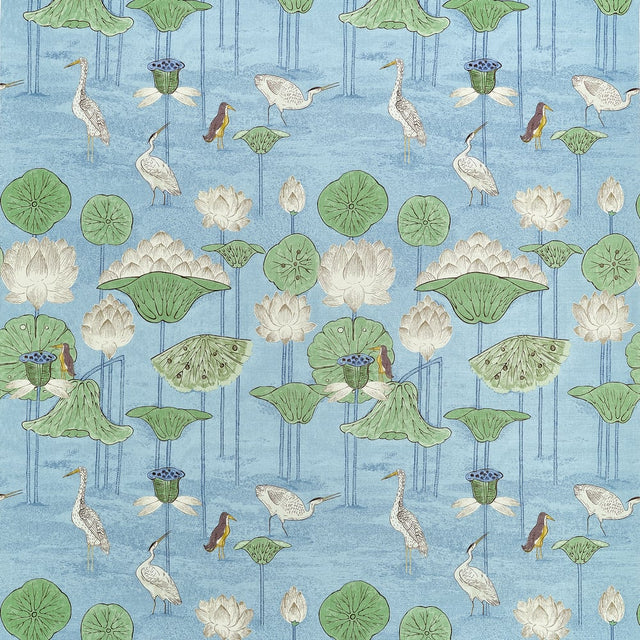 Thibaut MALEA F914637 in Sky Blue Fabric - FAIRHAVEN FABRIC 