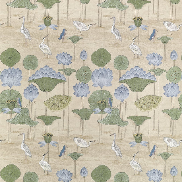 Thibaut MALEA F914638 in Sage and Blue Fabric - FAIRHAVEN FA
