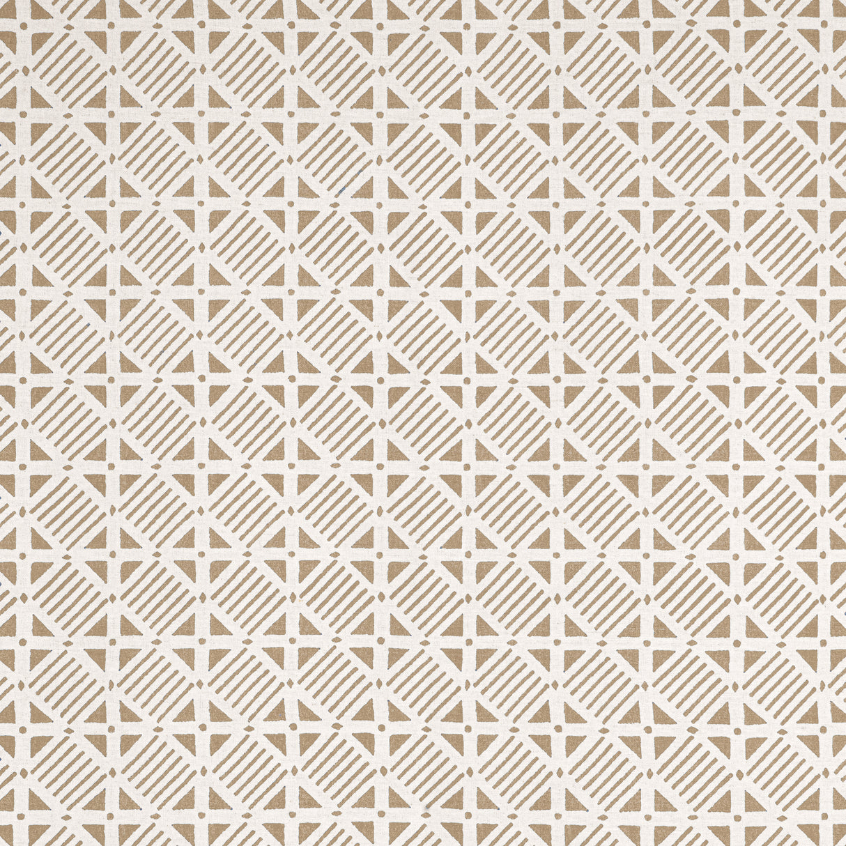 Thibaut F916223 PLAZA Camel on Natural Fabric