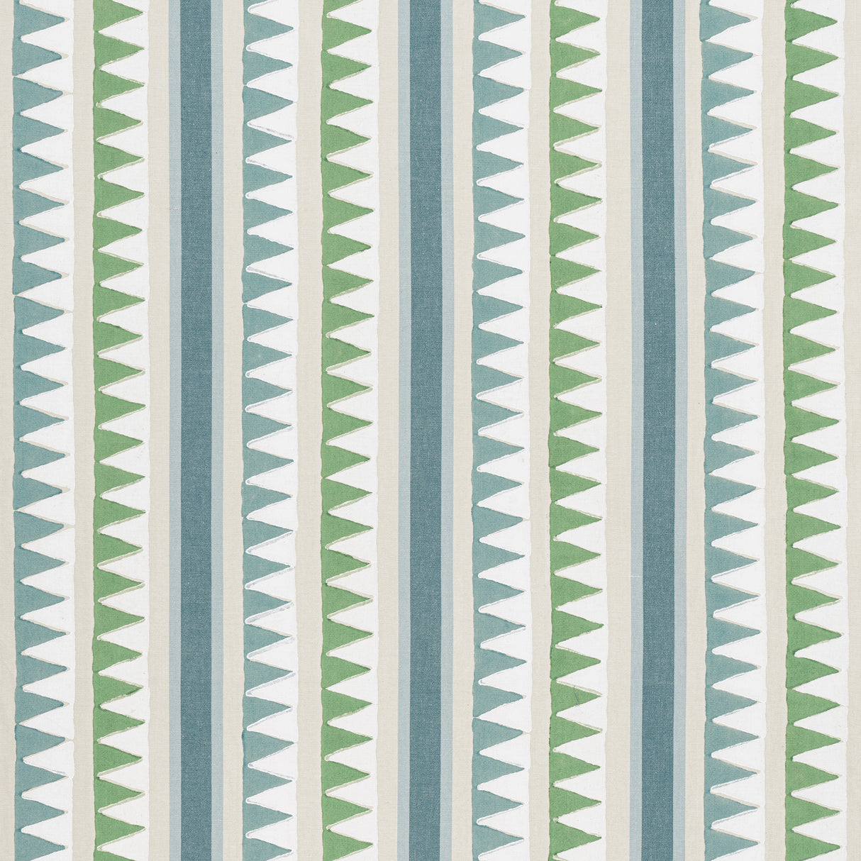 Thibaut F916236 LOMITA STRIPE Green and Blue Fabric