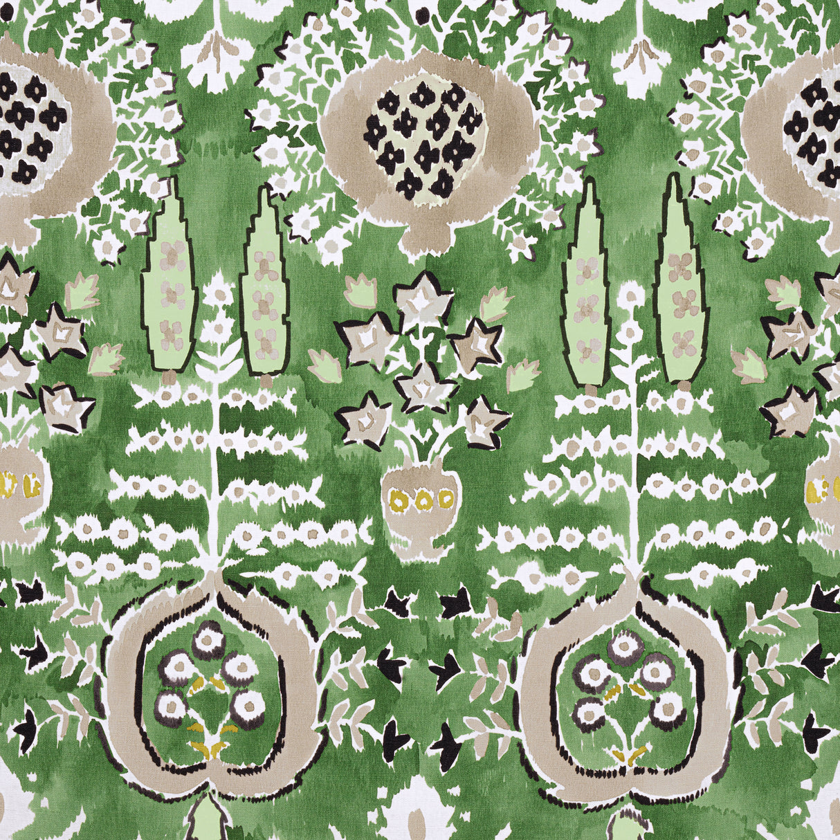 Thibaut F916242 MENDOZA SUZANI Green Fabric