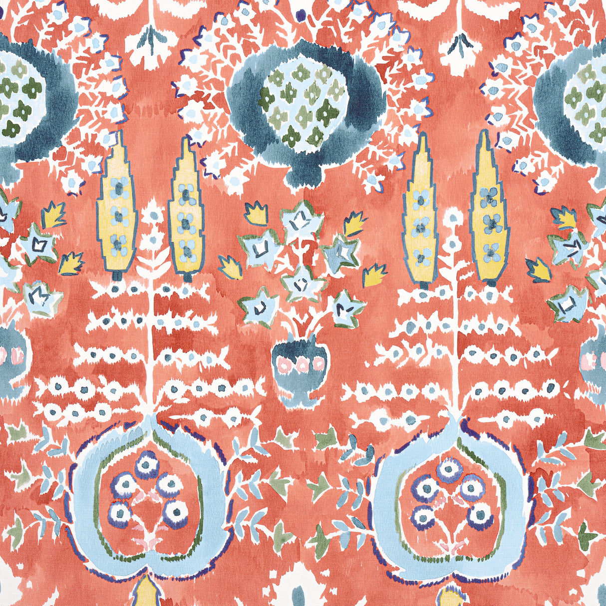 Thibaut F916243 MENDOZA SUZANI Coral Fabric