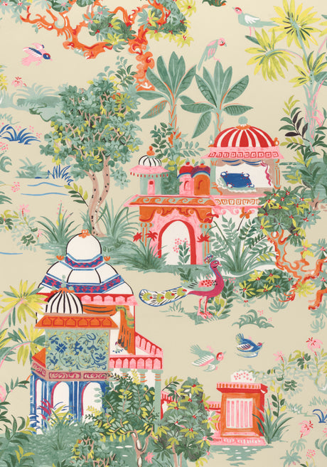 Thibaut F920824 MYSTIC GARDEN Cream Fabric