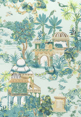 Thibaut F920826 MYSTIC GARDEN Spa Blue Fabric