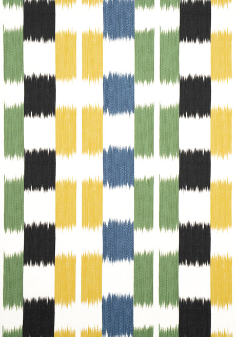Thibaut F920837 KASURI Black and Green Fabric