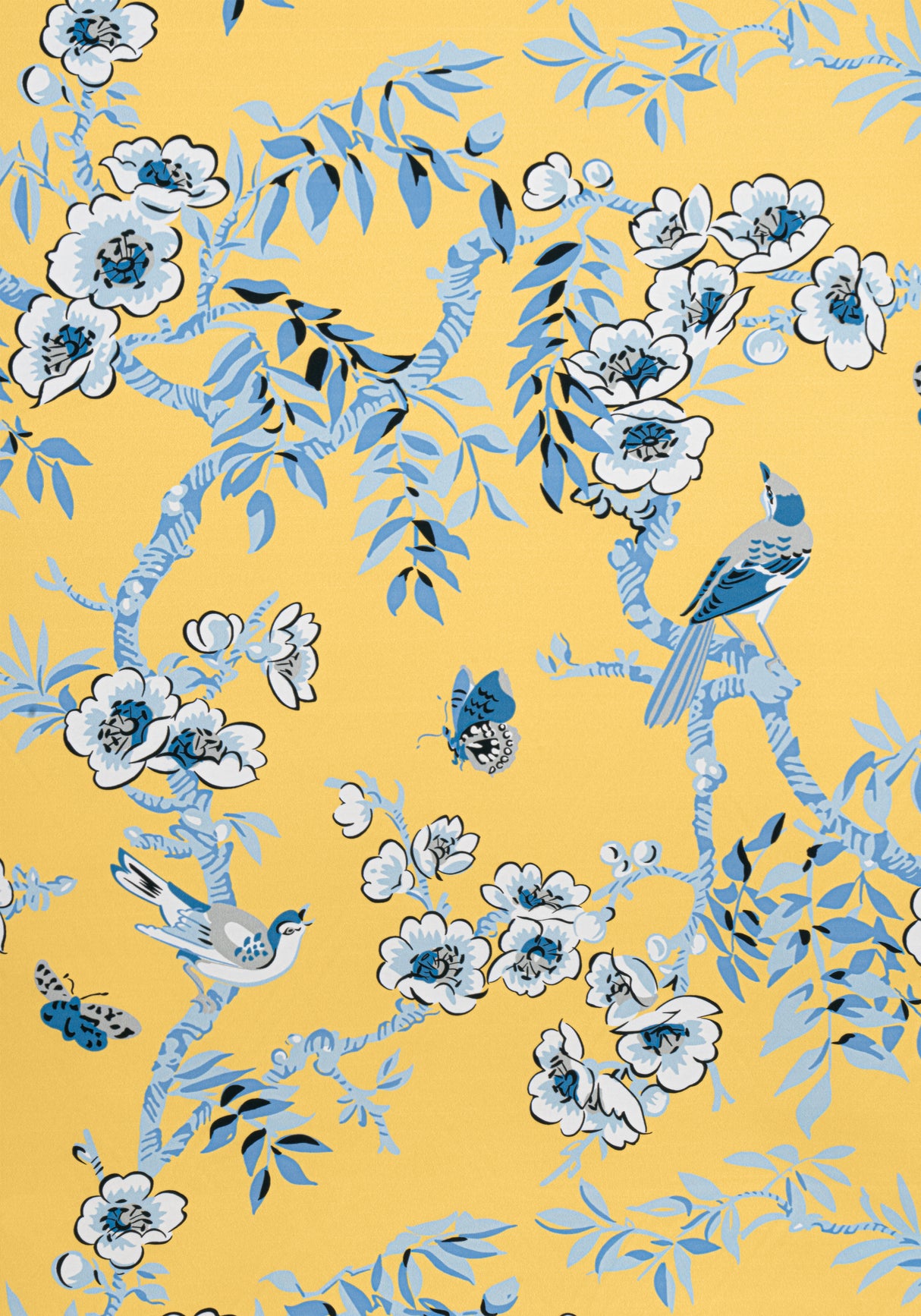 Thibaut F920840 YUKIO Yellow Fabric