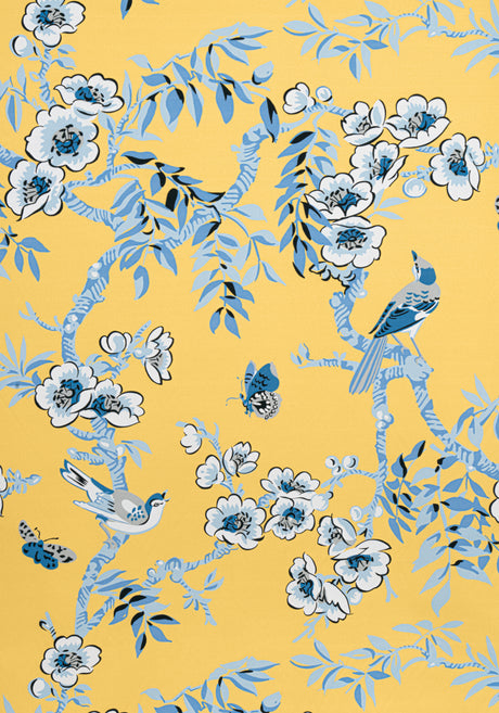 Thibaut F920840 YUKIO Yellow Fabric