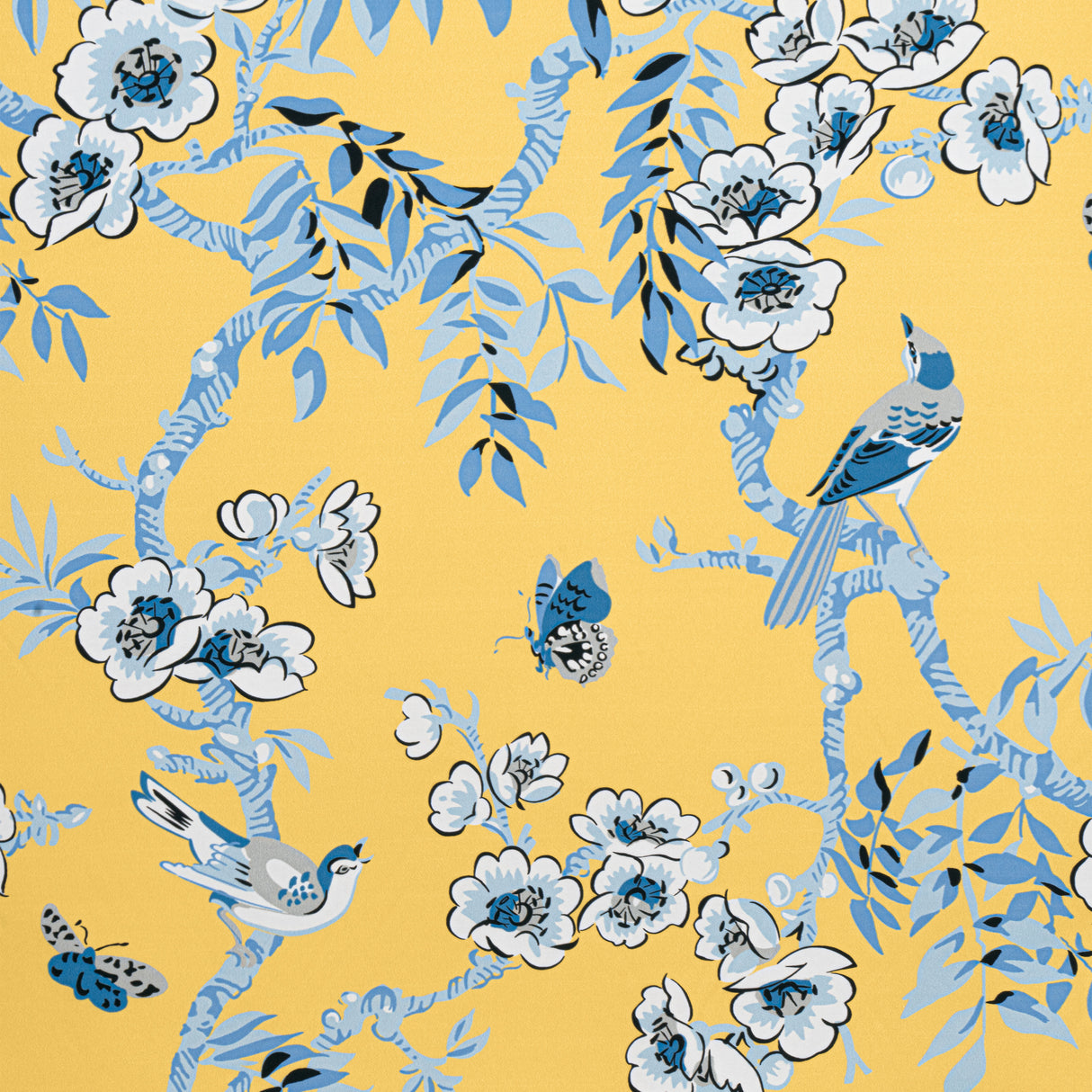 Thibaut F920840 YUKIO Yellow Fabric