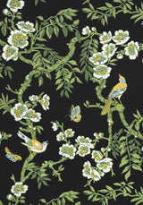 Thibaut F920845 YUKIO Black Fabric