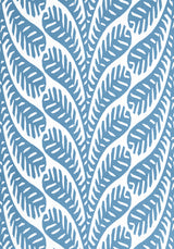 Thibaut F920848 GINGER Blue Fabric