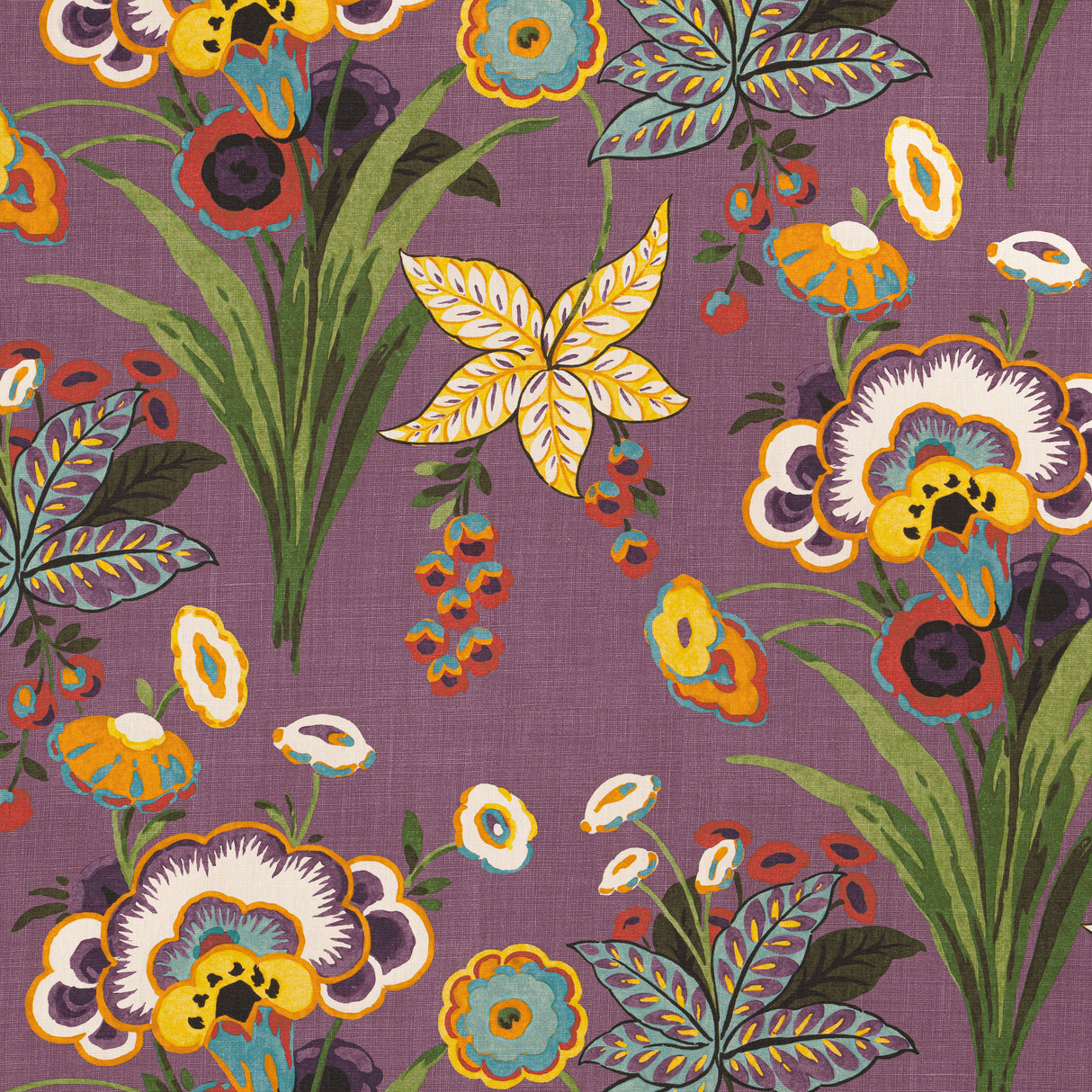Thibaut F920850 PASADENA Plum Fabric