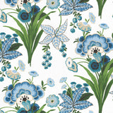 Thibaut F920851 PASADENA Blue and Green Fabric