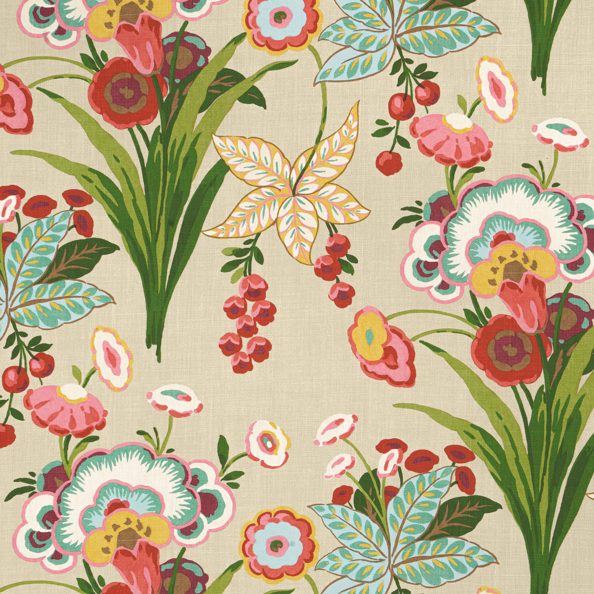 Thibaut F920852 PASADENA Cream Fabric