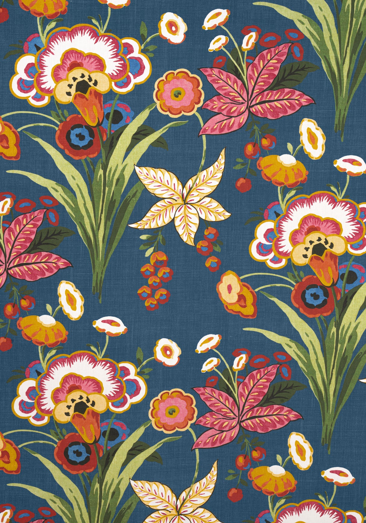 Thibaut F920854 PASADENA Navy Fabric